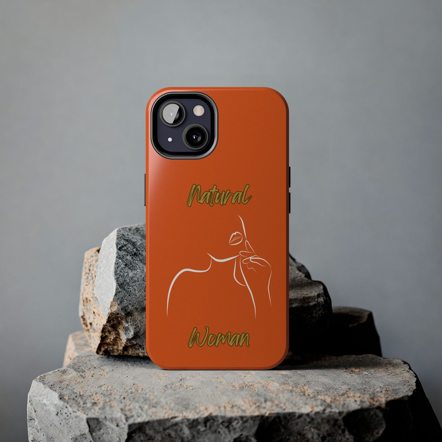 Natural Woman Chin Up (WL)Tough Phone Cases ORANGE