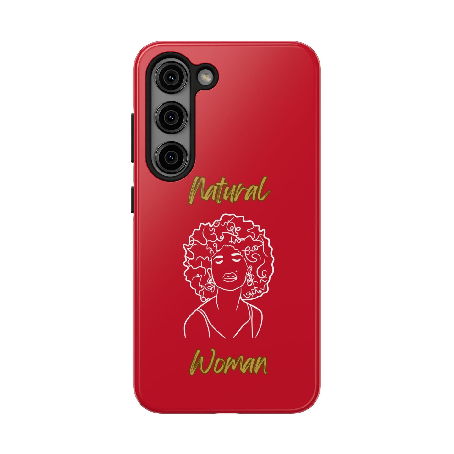 Natural Woman All About Me (WL)Tough Phone Cases DARK RED