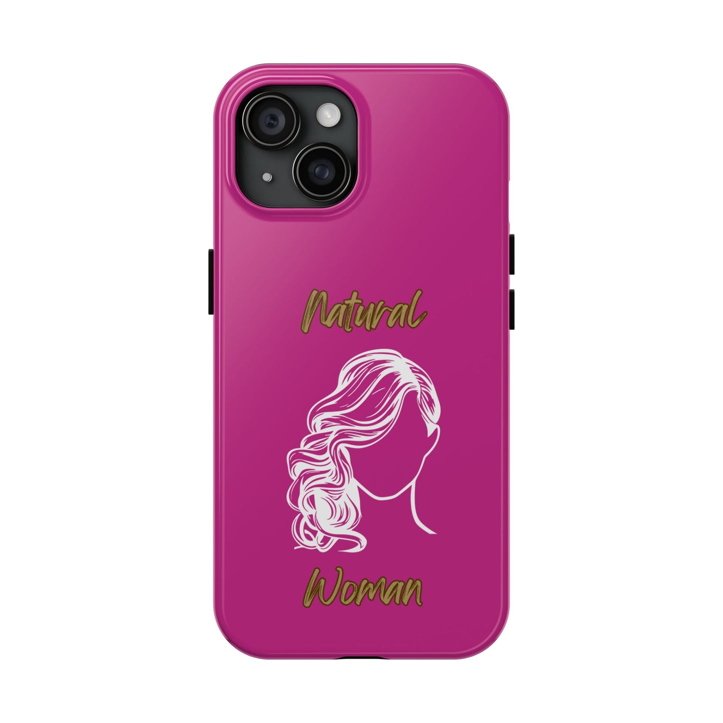 Natural Woman Long Curl (WL)Tough Phone Cases PINK