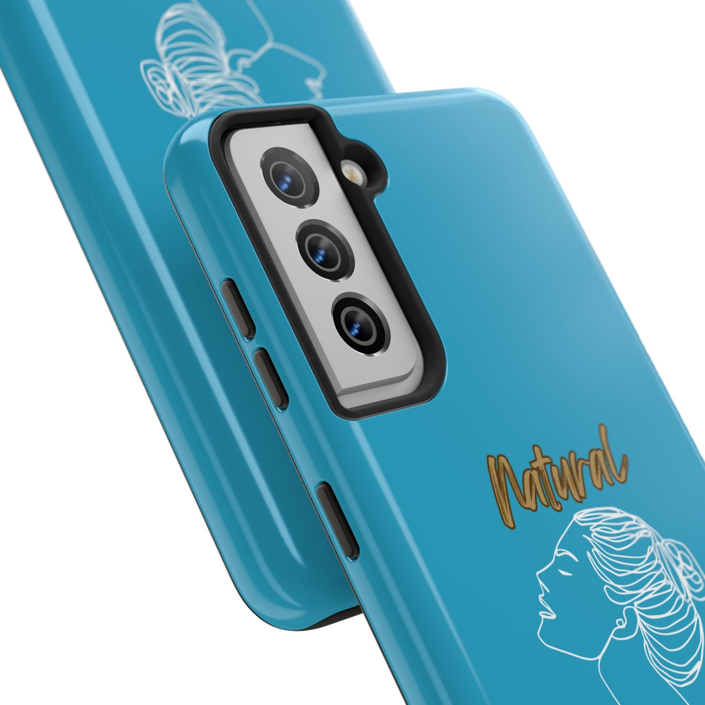 Natural Woman Wet Bun (WL) Tough Phone Cases TURQUOISE