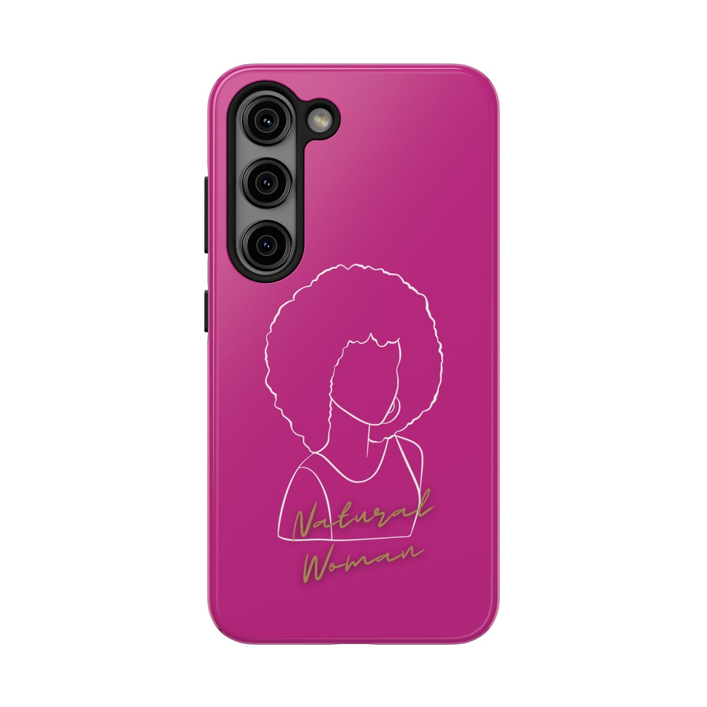 Natural Woman Afro (WL)Tough Phone Cases PINK