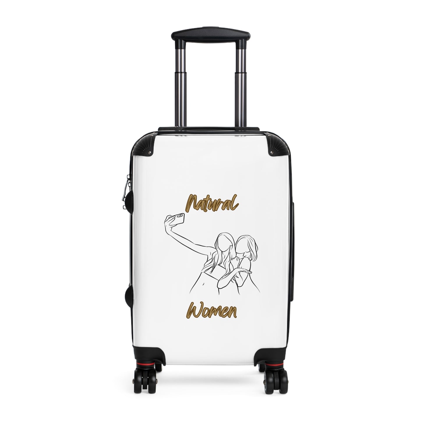 Natural Woman Friends Selfie (BL) Suitcase WHITE