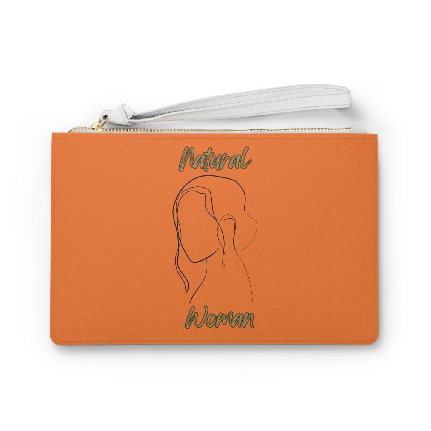 Natural Woman Hanging Hair (BL) Clutch Bag CRUSTA