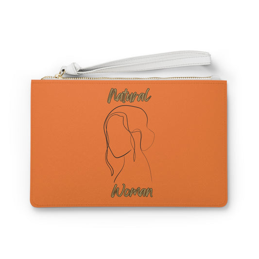 Natural Woman Hanging Hair (BL) Clutch Bag CRUSTA