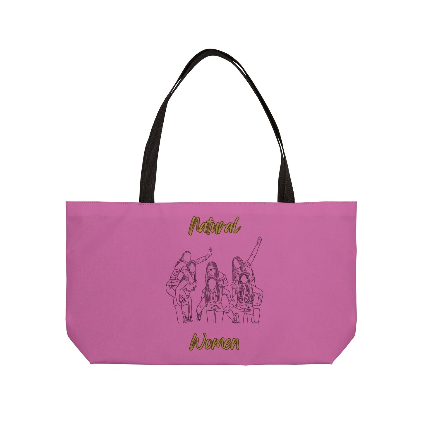 Natural Women Piggy Back (BL) Weekender Tote Bag LIGHT PINK
