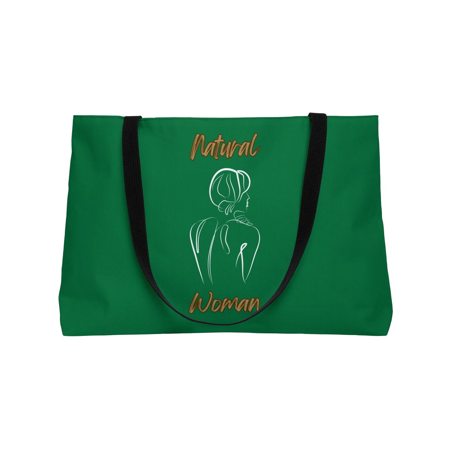 Natural Woman Back (WL) Weekender Tote Bag DARK GREEN