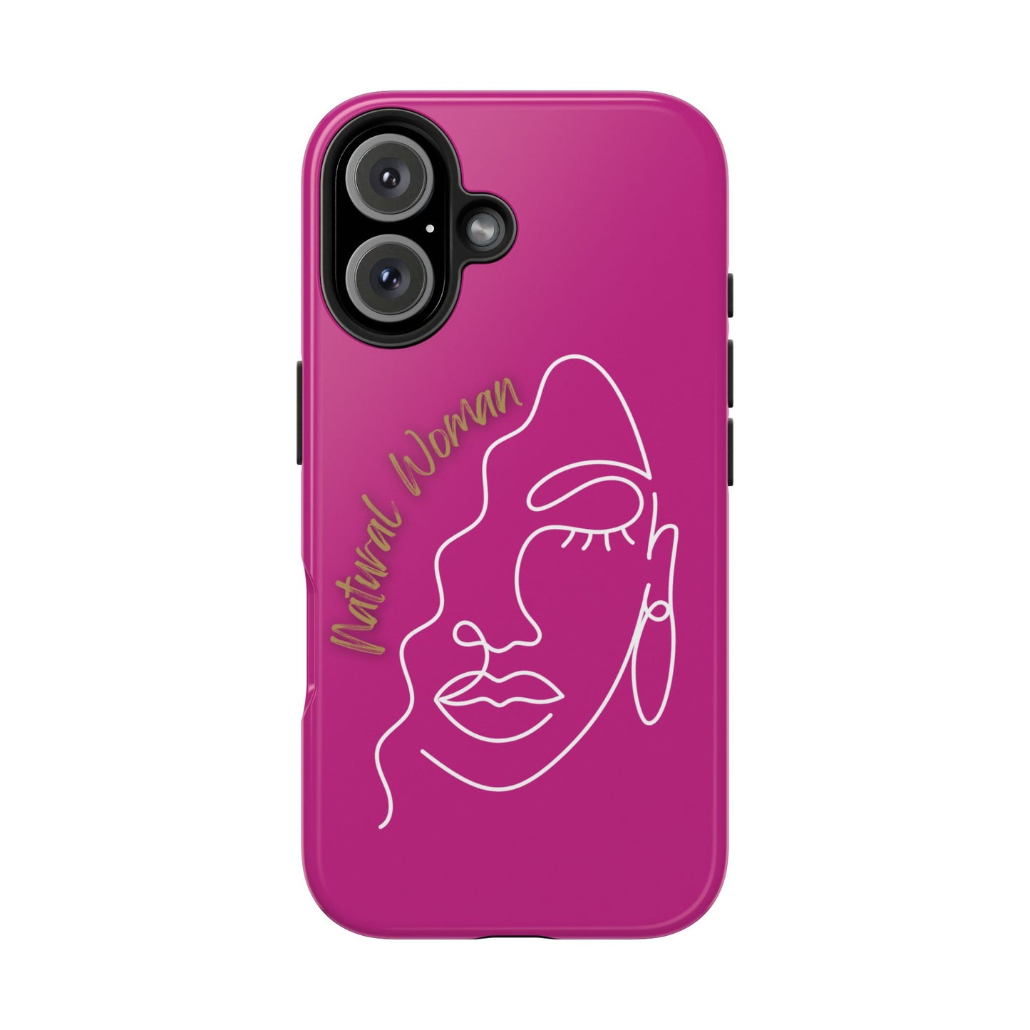 Natural Woman Half Face (WL)Tough Phone Case PINK