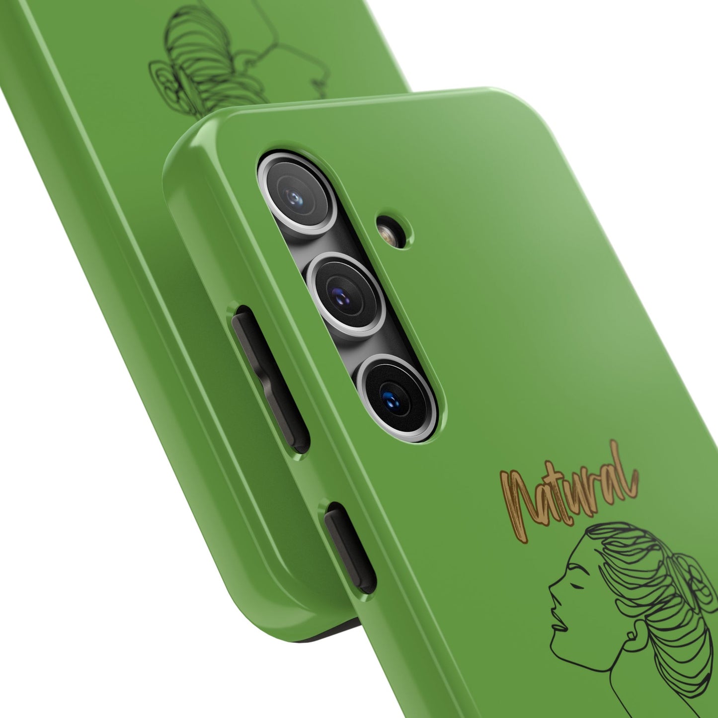 Natural Woman Wet Bun (BL) Tough Phone Cases GREEN