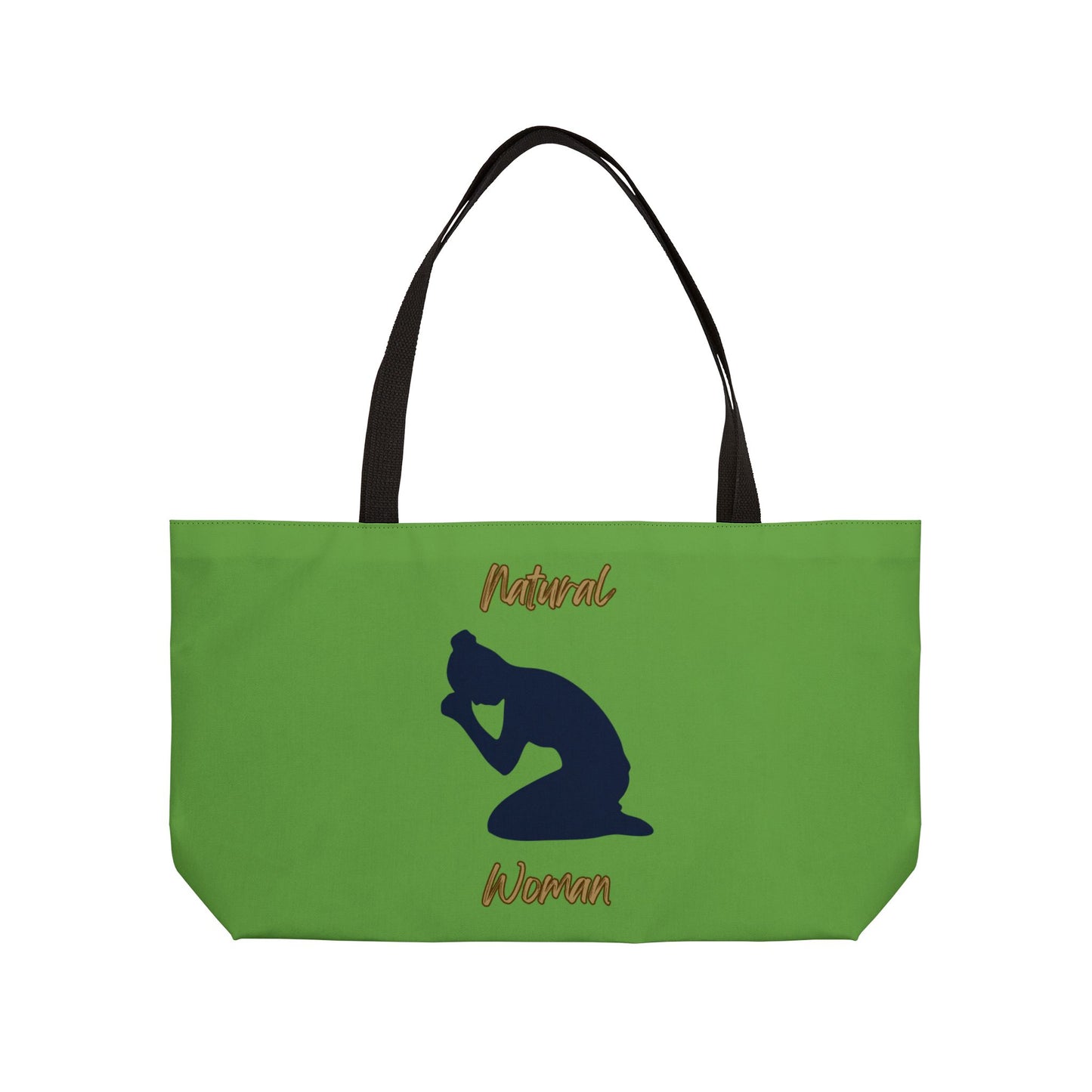 Natural Woman Pray (BL) Weekender Tote Bag GREEN