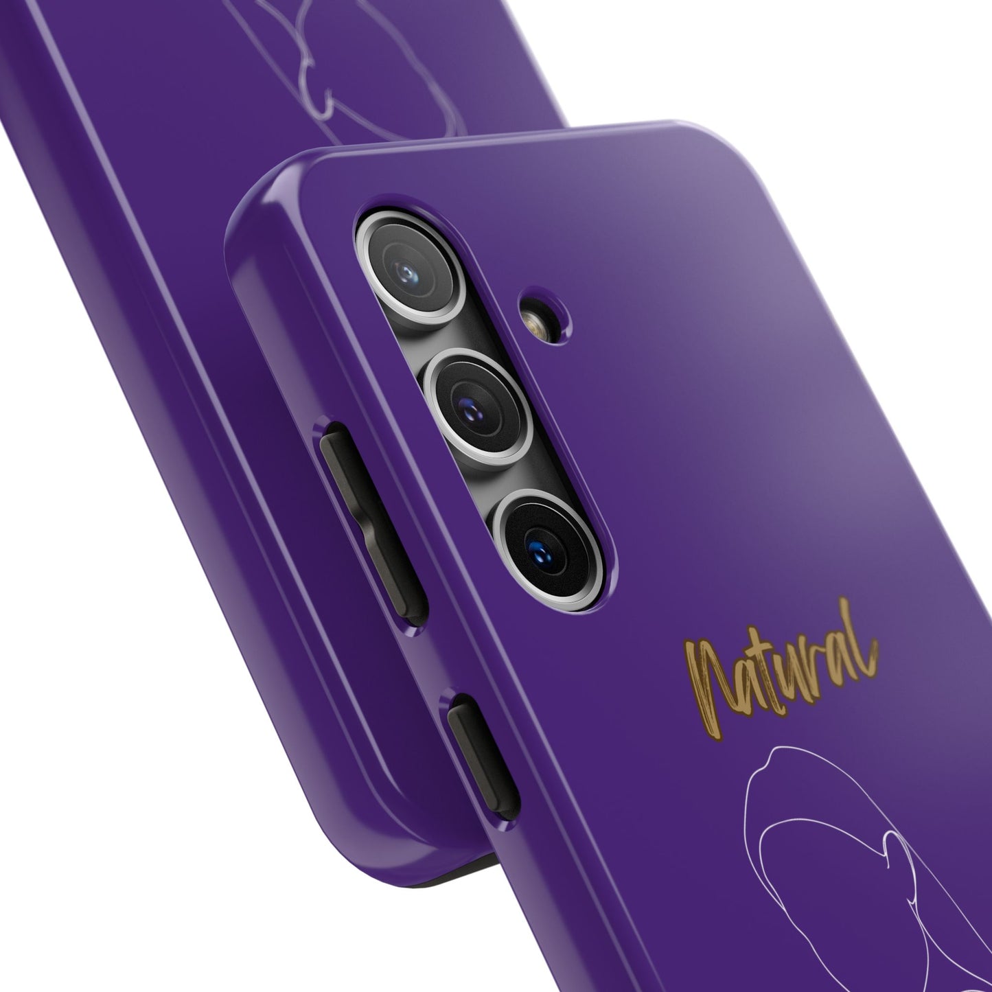 Natural Woman Tilted Look (WL) Tough Phone Cases PURPLE