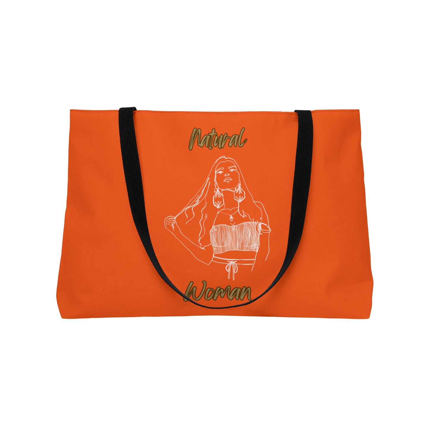 Natural Woman Thinking (WL) Weekender Tote Bag ORANGE