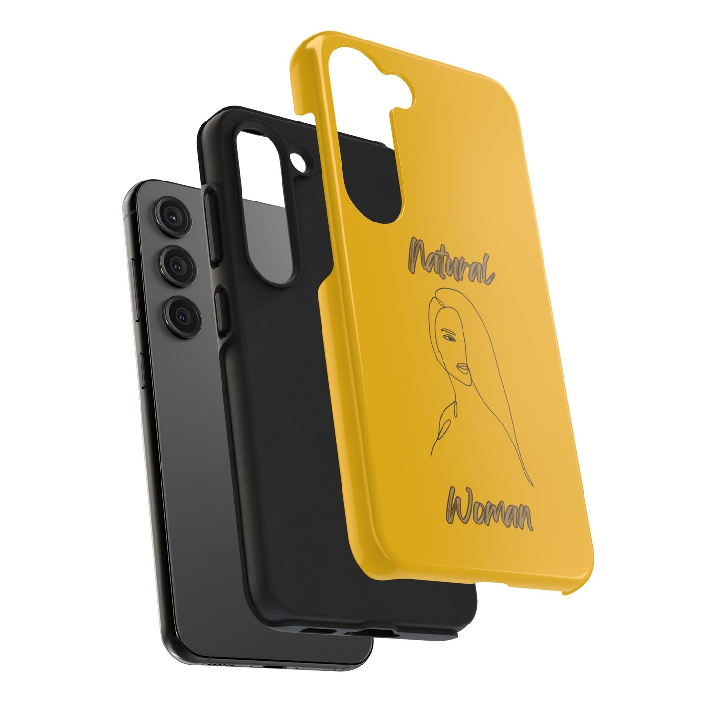 Natural Woman Covered Eye (BL)Tough Phone Cases YELLOW