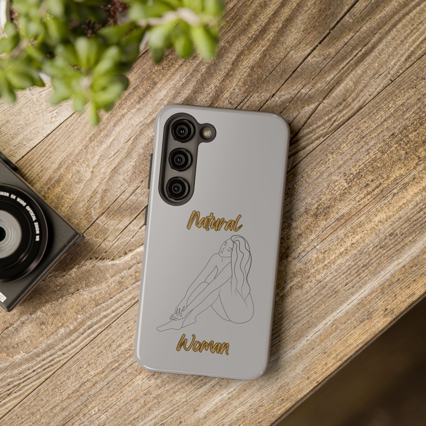 Natural Woman Beauty (BL) Tough Phone Cases LIGHT GREY