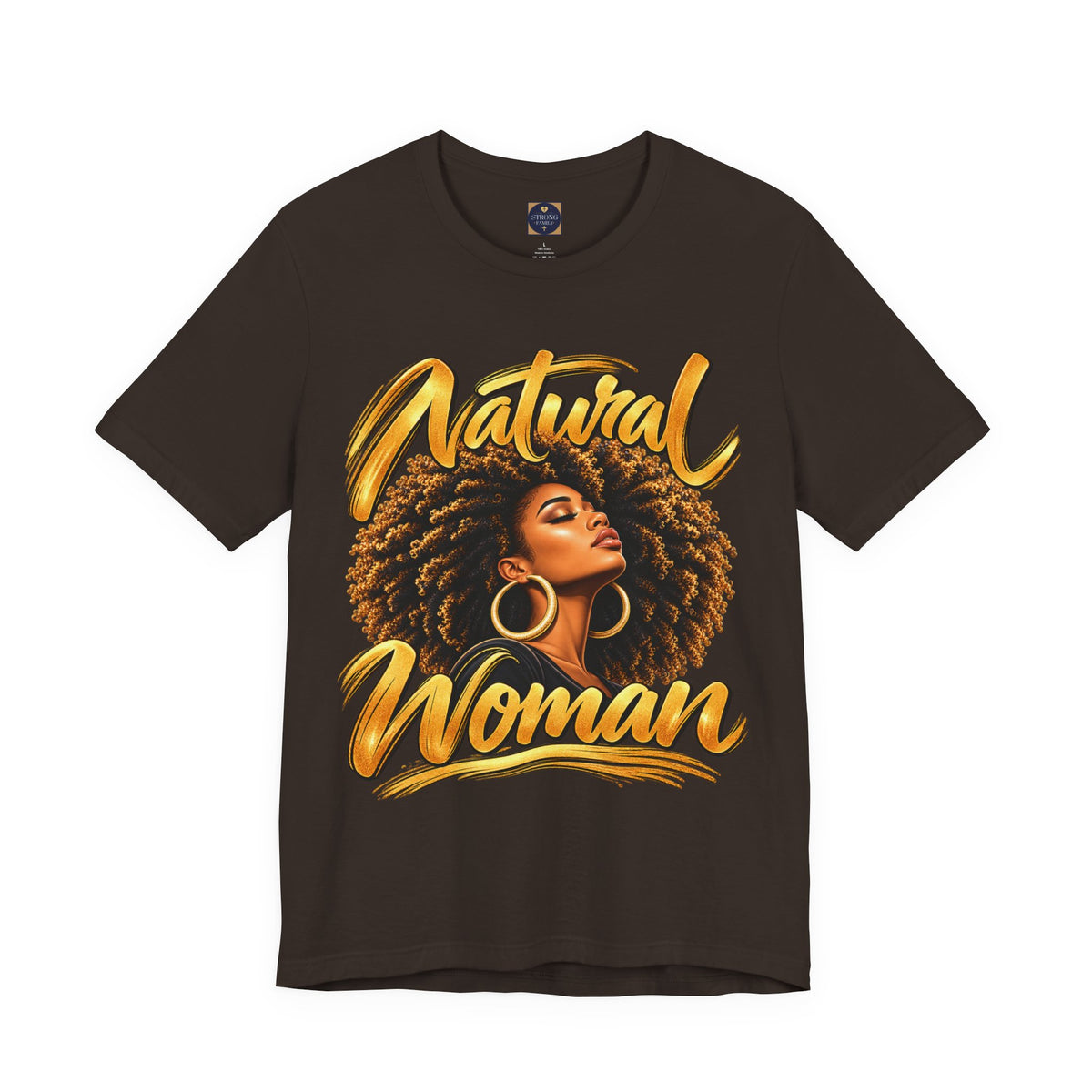 Natural Woman “Afro” Graphic Tee | Women’s Inspirational T-Shirt