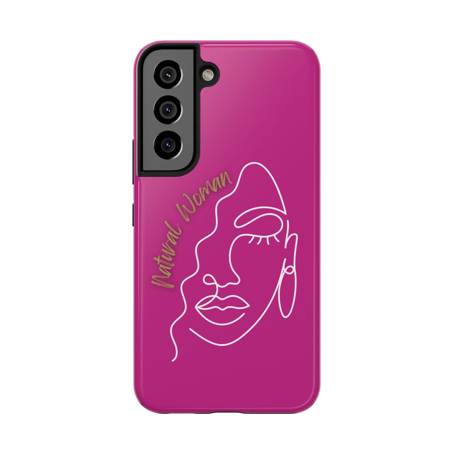 Natural Woman Half Face (WL)Tough Phone Case PINK