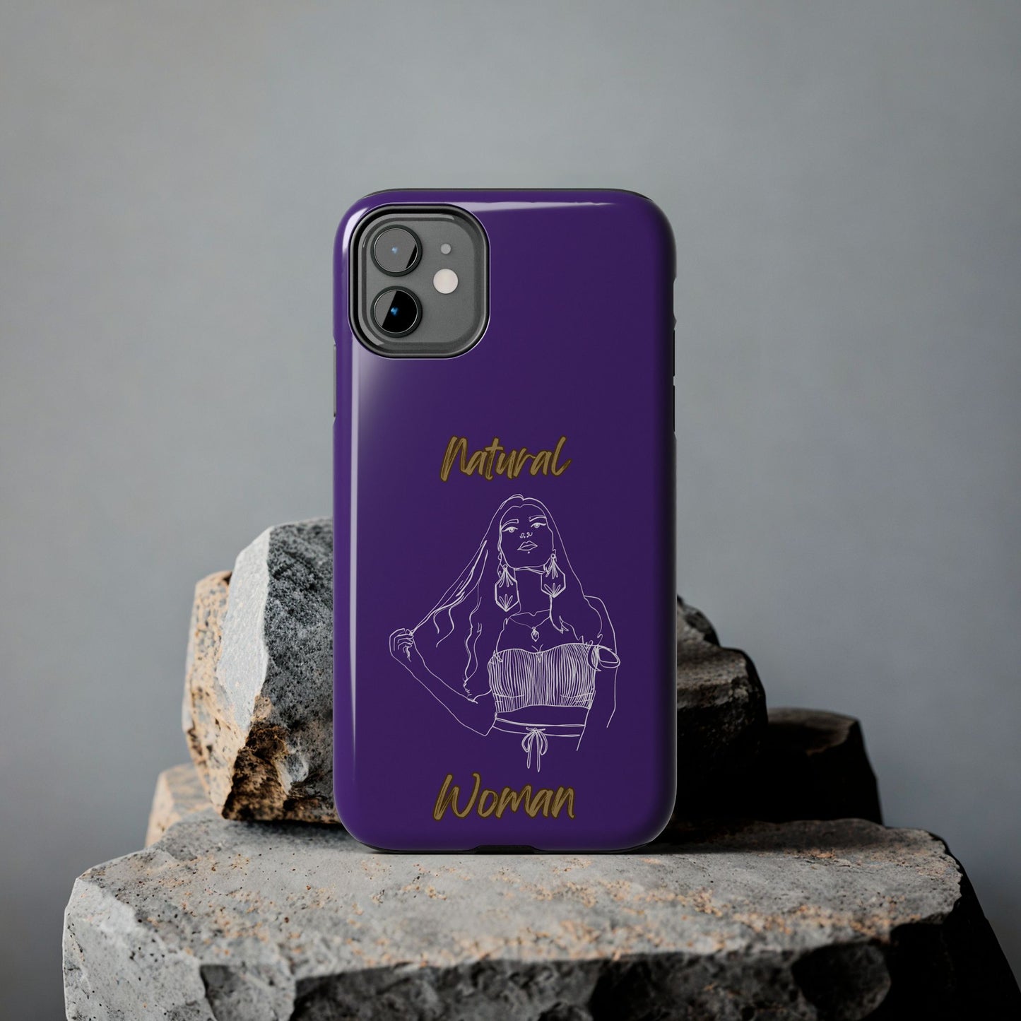 Natural Woman Thinking (WL)Tough Phone Cases PURPLE
