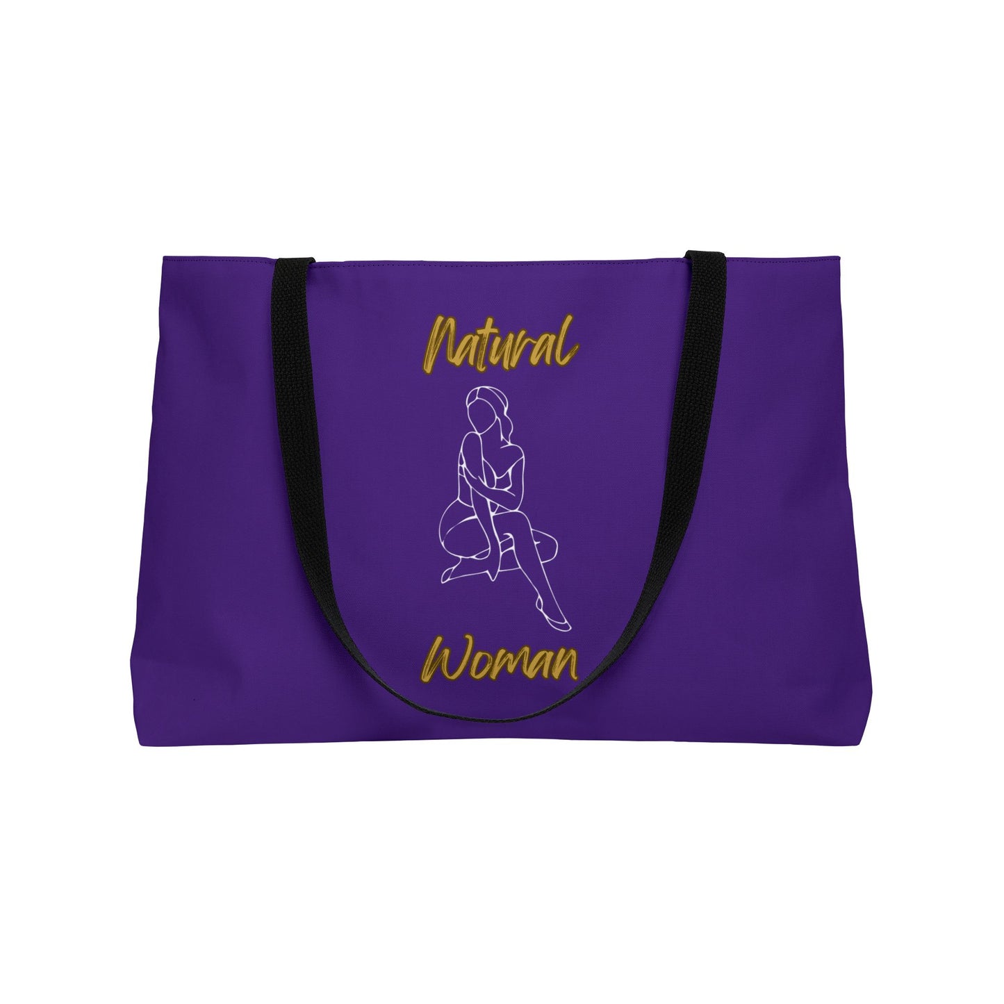 Natural Woman Shoulder Action (WL) Weekender Tote Bag PURPLE
