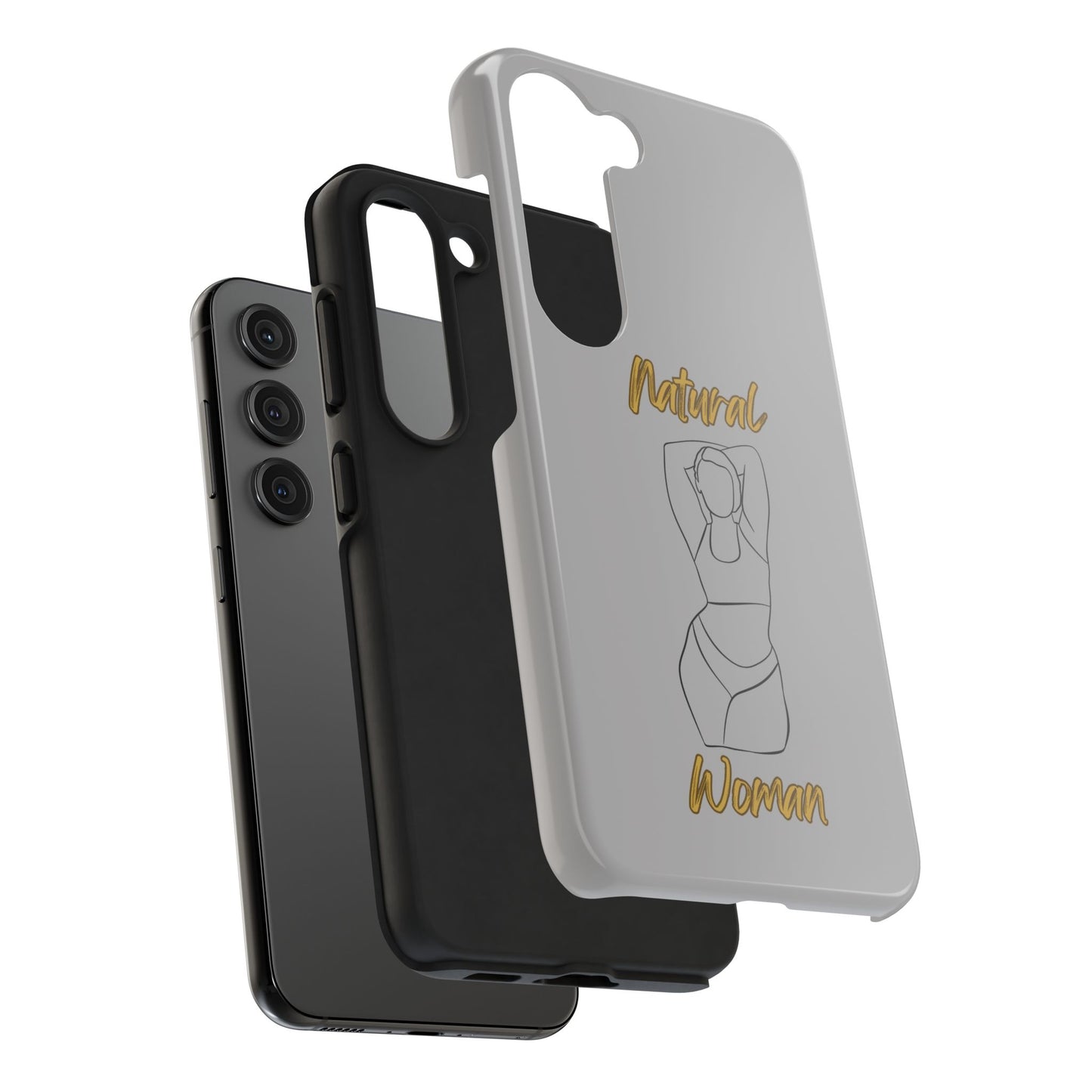 Natural Woman I Love Me (BL)Tough Phone Cases LIGHT GREY