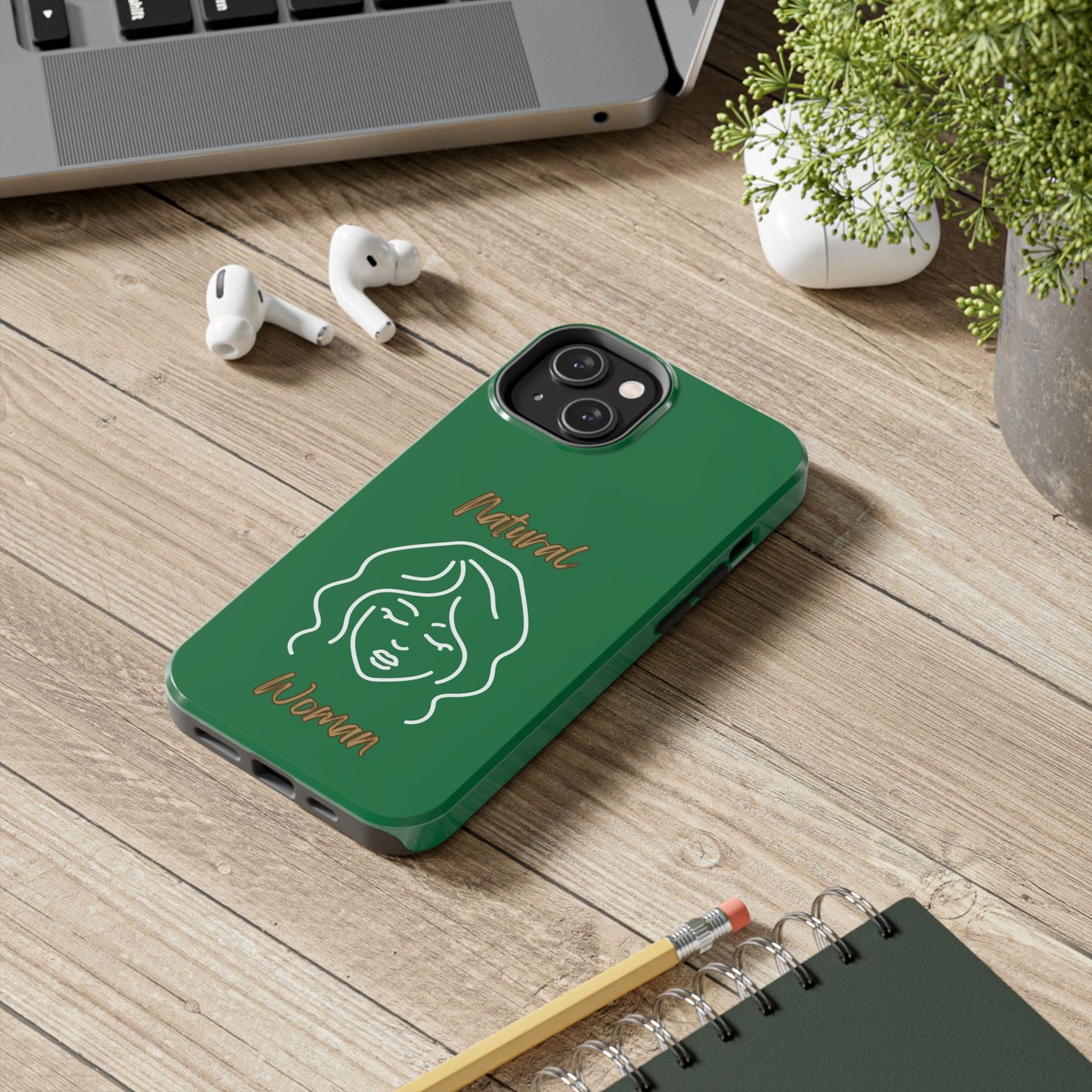 Natural Woman Modest (WL)Tough Phone Cases DARK GREEN