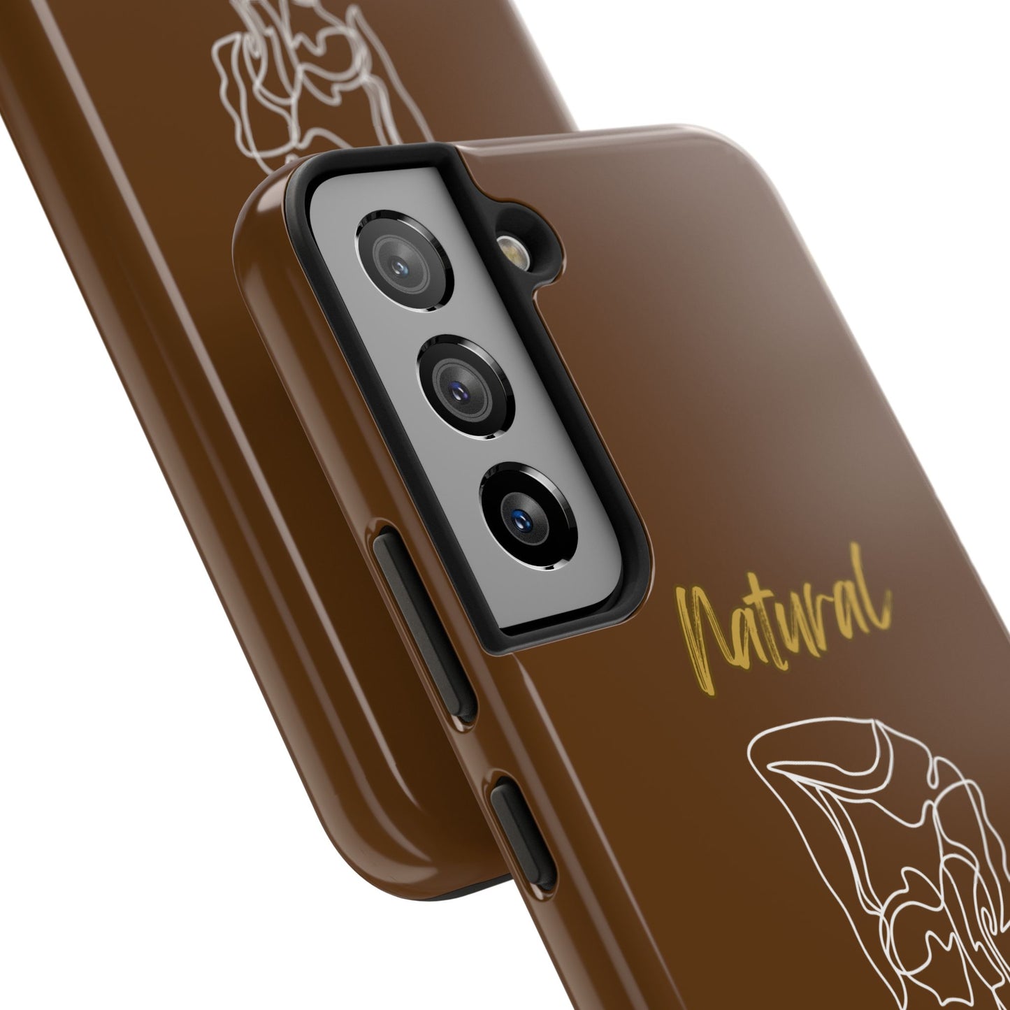 Natural Woman Flexible (WL)Tough Phone Cases BROWN