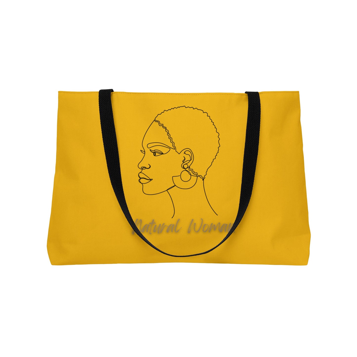 Natural Woman Finger Wave (BL) Weekender Tote Bag YELLOW