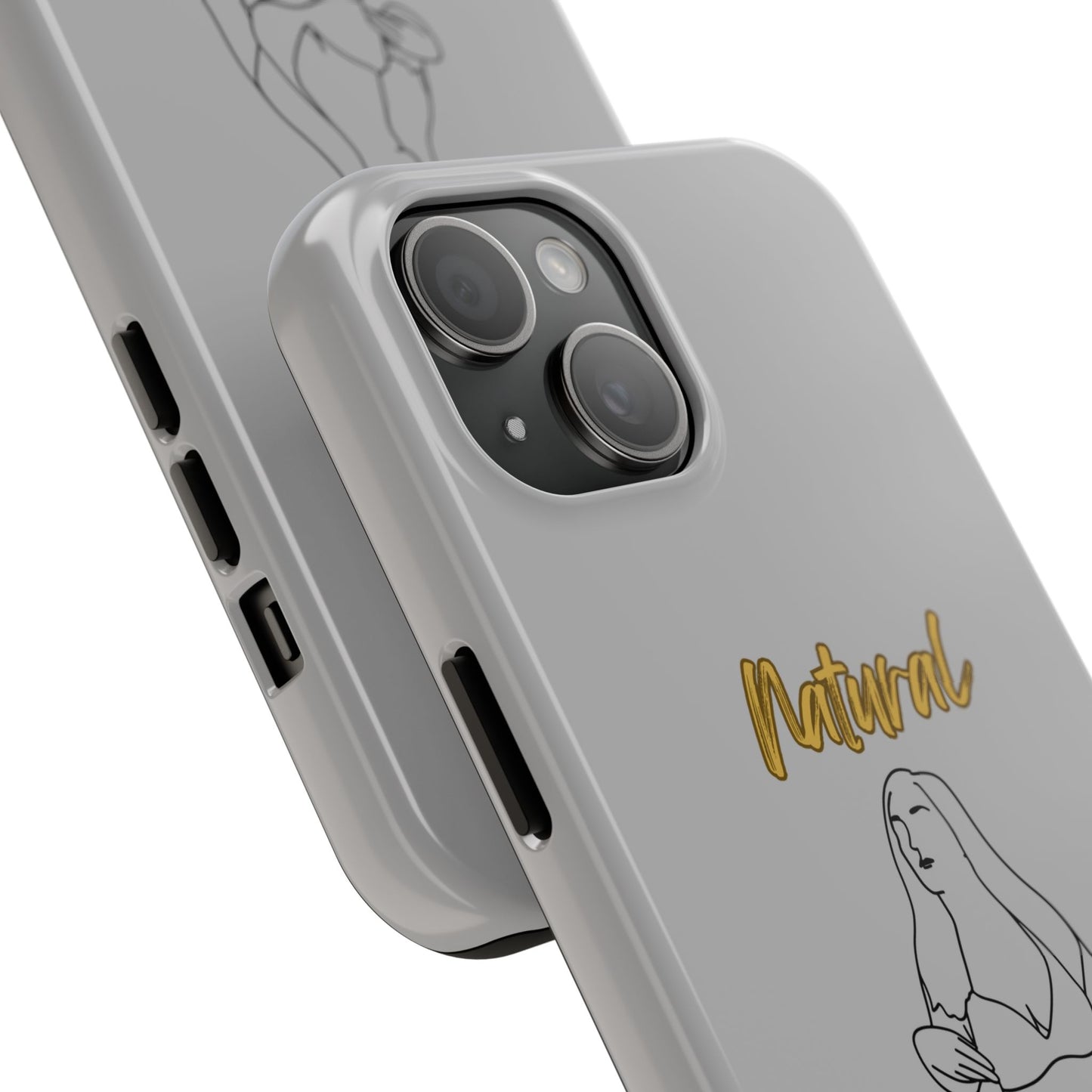 Natural Woman Full Beauty (BL)Tough Phone Cases LIGHT GREY