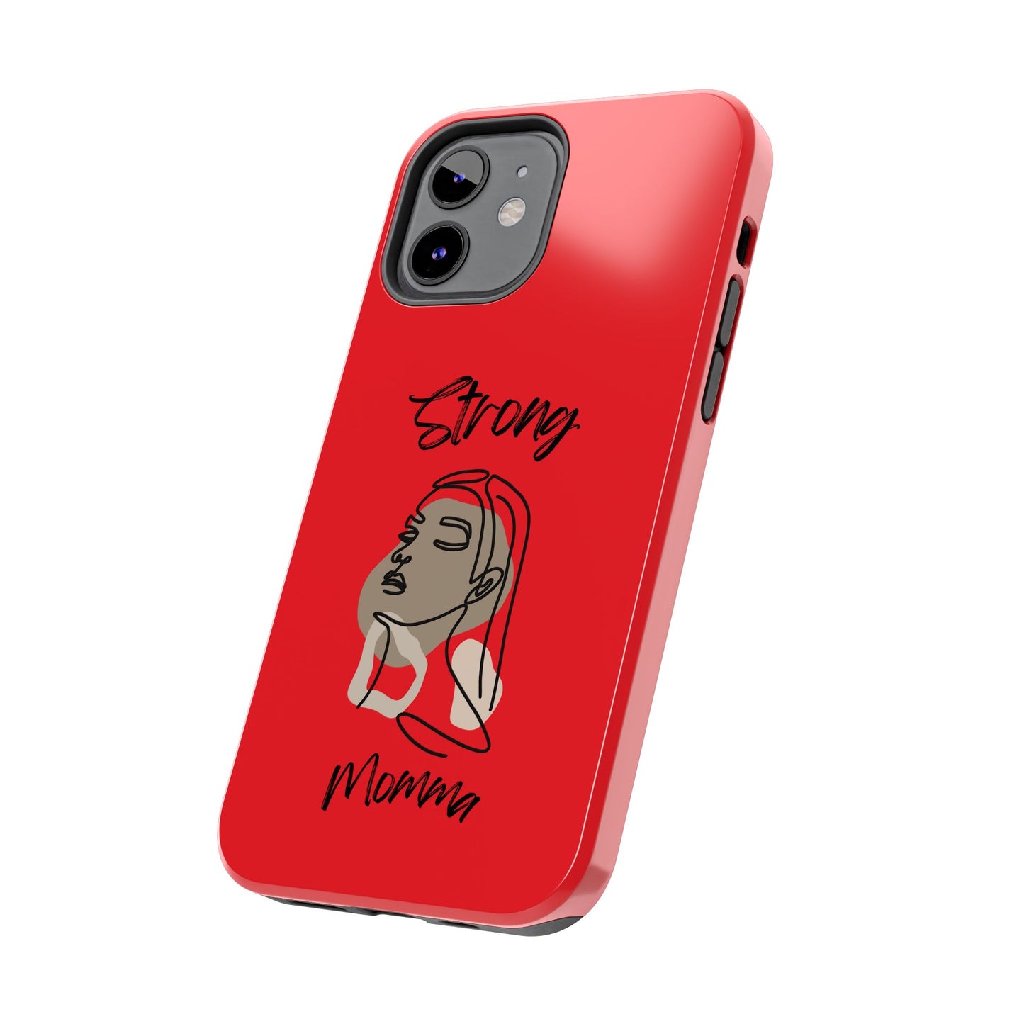 STRONG MOMMA Samsung Galaxy Tough Phone Cases (BL) Red