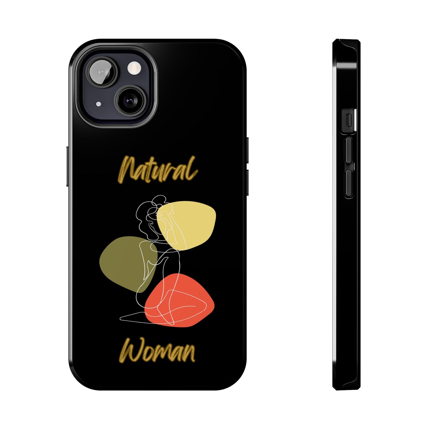 Natural Woman Colorful Pose (WL)Tough Phone Cases BLACK