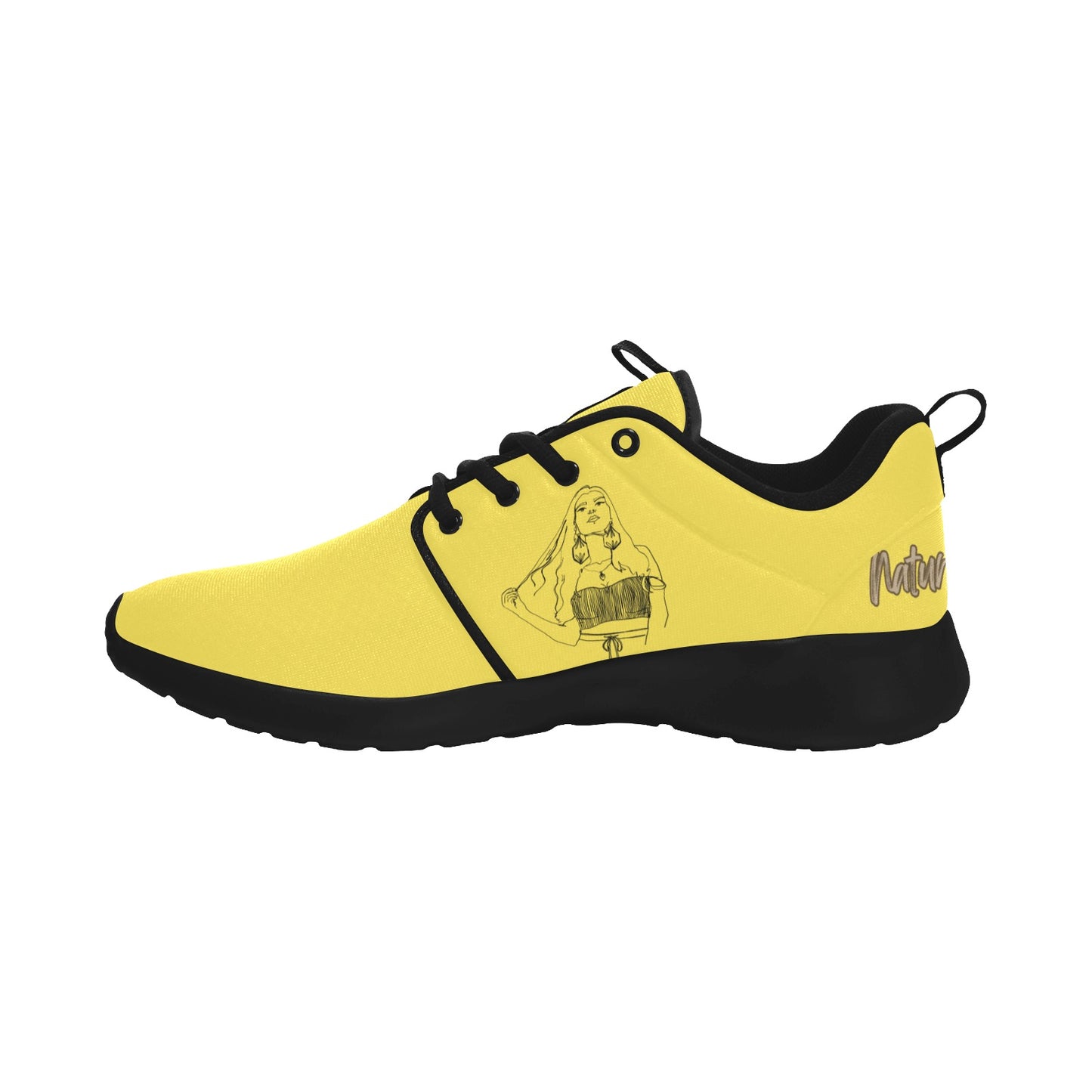 Natural Woman THINKING (BL) YELLOW w/ Black Sole Sneakers