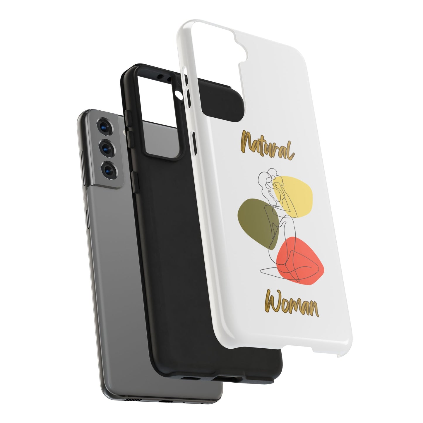 Natural Woman Colorful Pose (BL)Tough Phone Cases WHITE