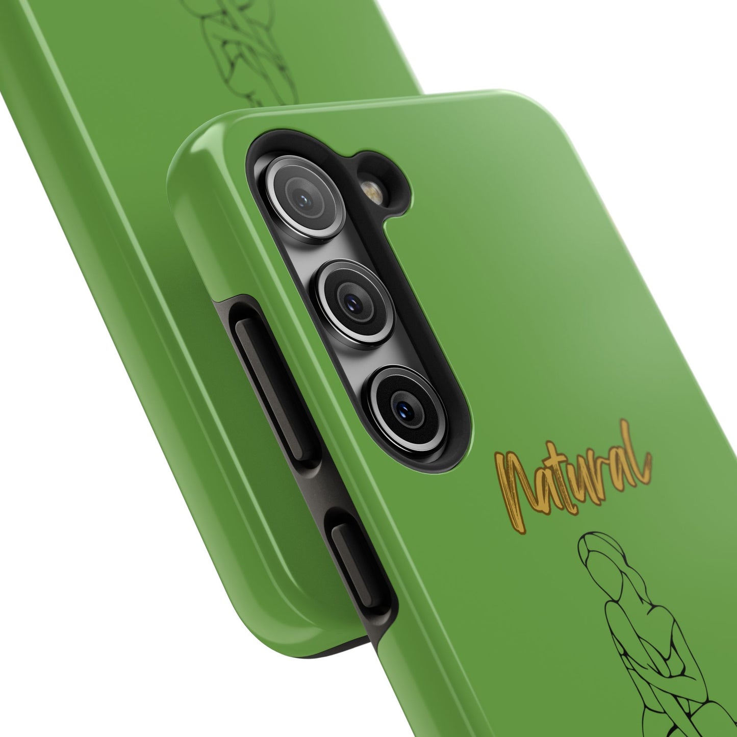 Natural Woman Shoulder Action (BL)Tough Phone Cases GREEN