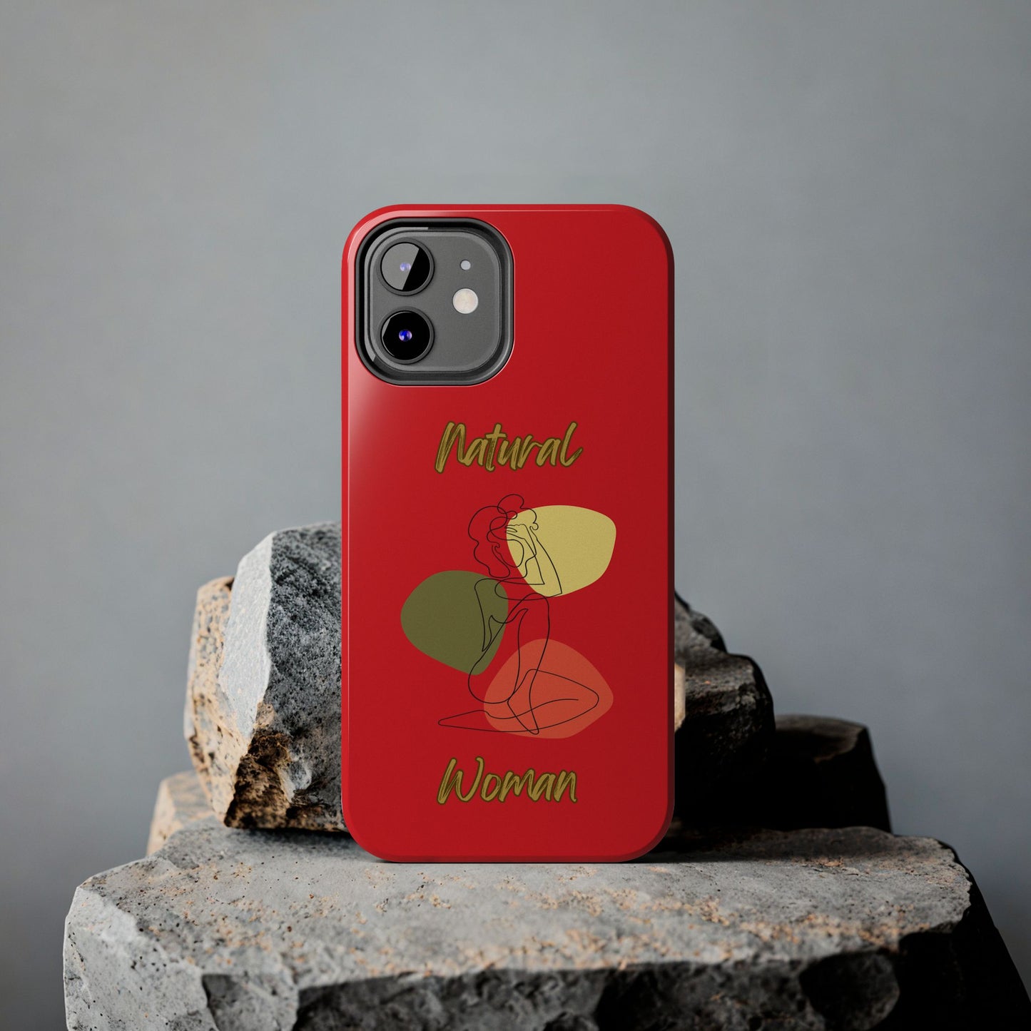 Natural Woman Colorful Pose (BL)Tough Phone Cases RED