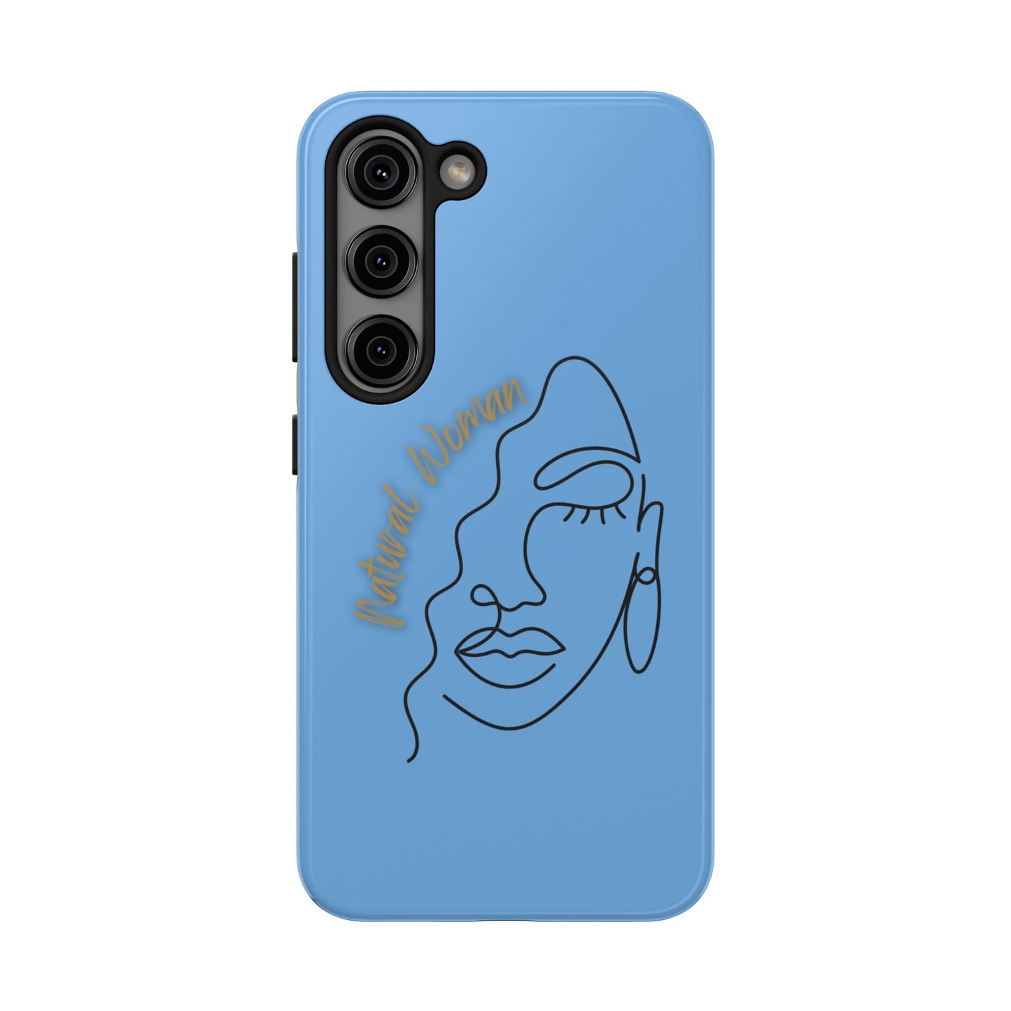 Natural Woman Half Face (BL)Tough Phone Case LIGHT BLUE