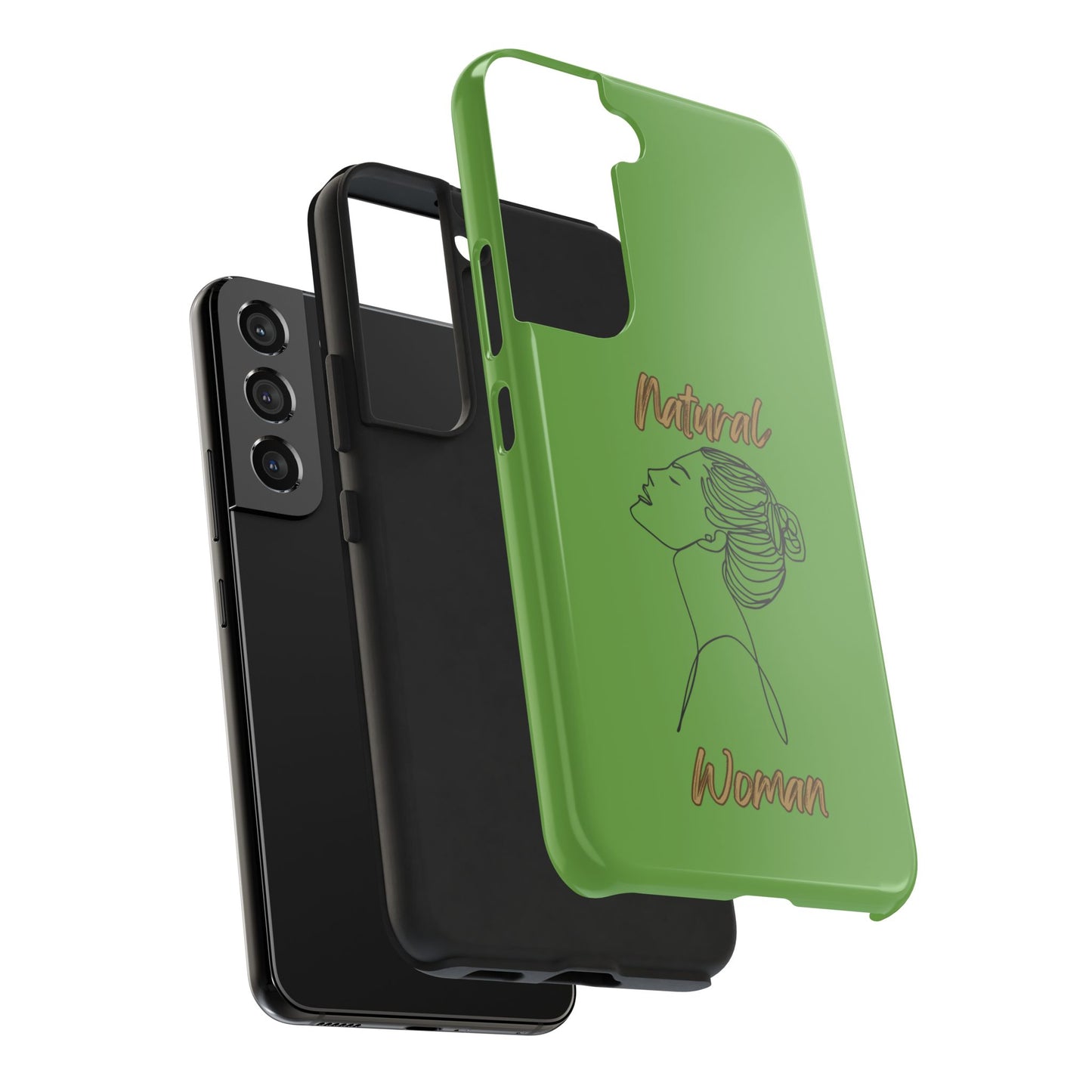 Natural Woman Wet Bun (BL) Tough Phone Cases GREEN