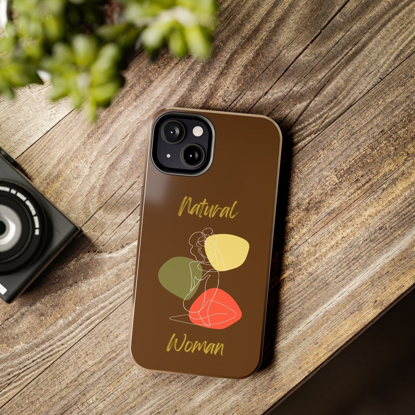 Natural Woman Colorful Pose (WL)Tough Phone Cases BROWN