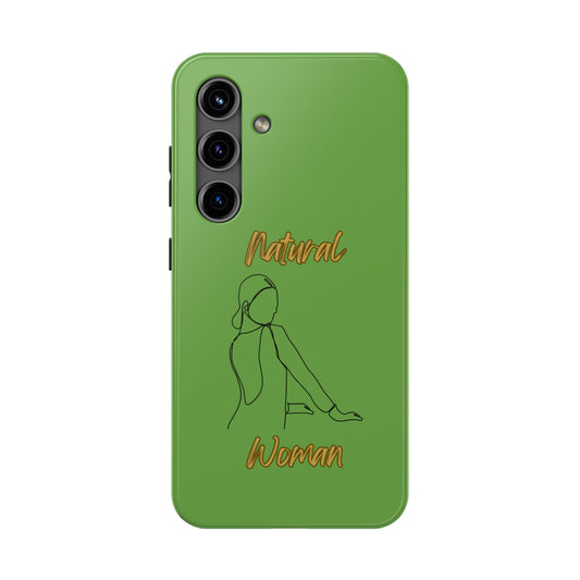 Natural Woman Hands Free (BL)Tough Phone Cases GREEN
