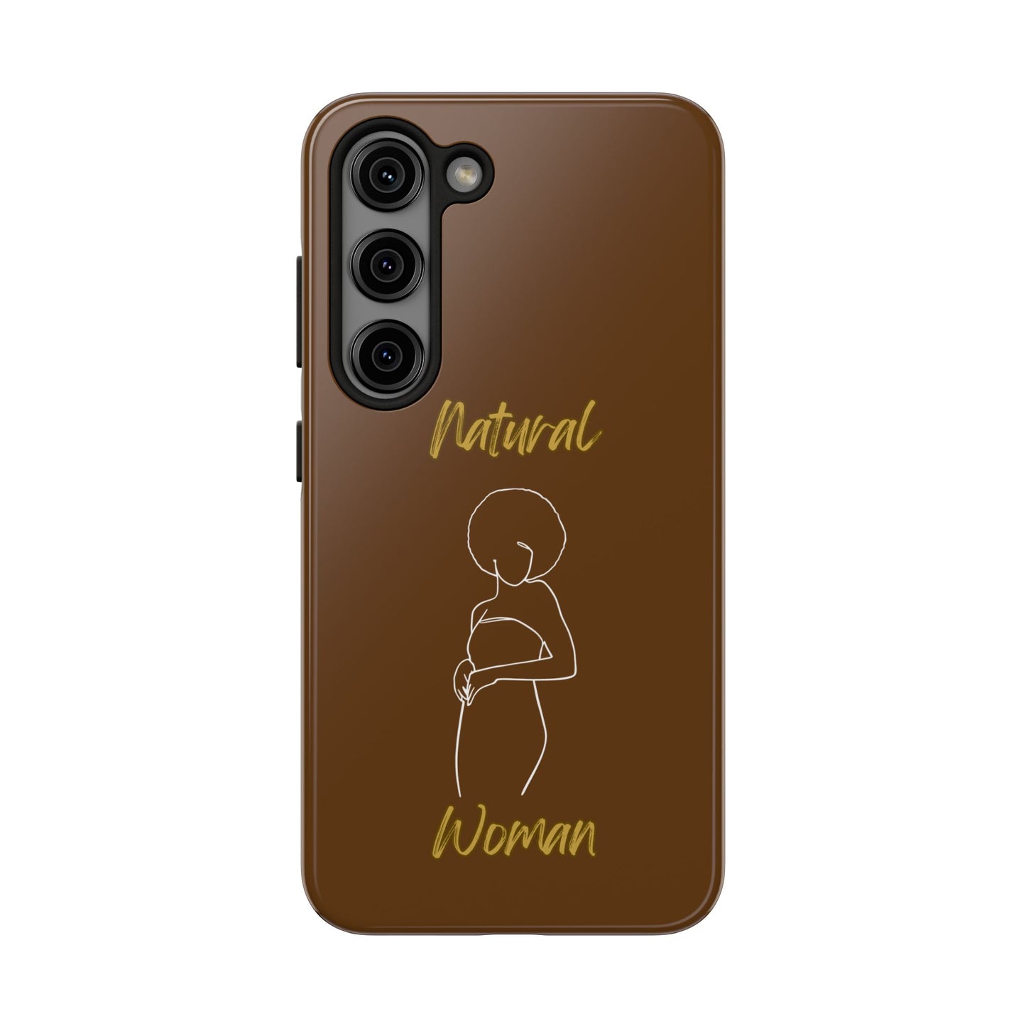 Natural Woman Sho Nuff (WL)Tough Phone Cases BROWN