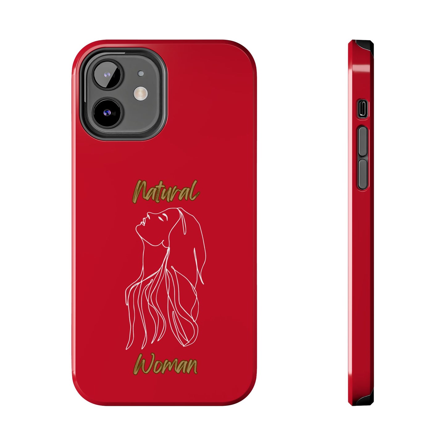 Natural Woman Appreciation (WL) Tough Phone Cases DARK RED