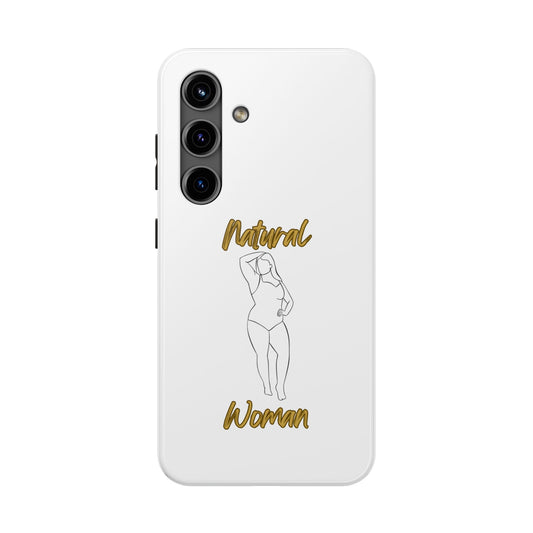 Natural Woman Looking Good (BL)Tough Phone Cases WHITE
