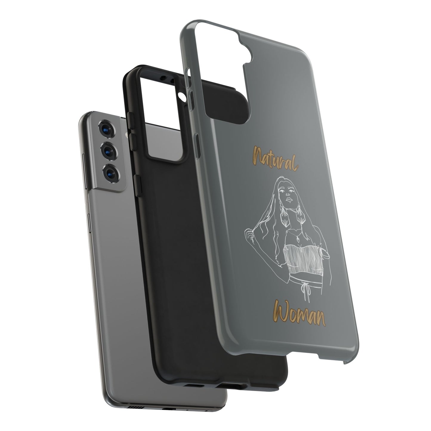 Natural Woman Thinking (WL)Tough Phone Cases DARK GREY