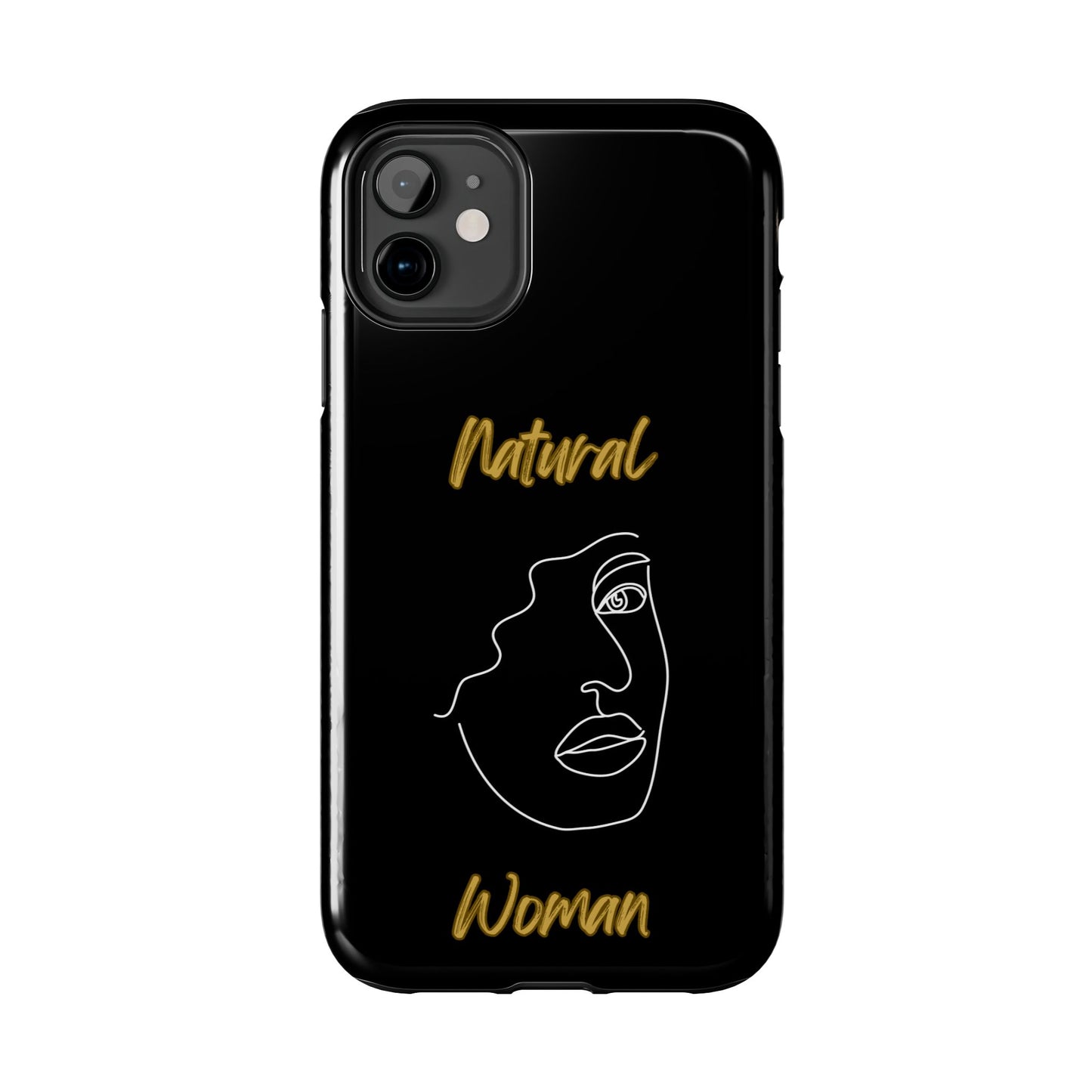 Natural Woman Peekaboo (WL)Tough Phone Cases BLACK
