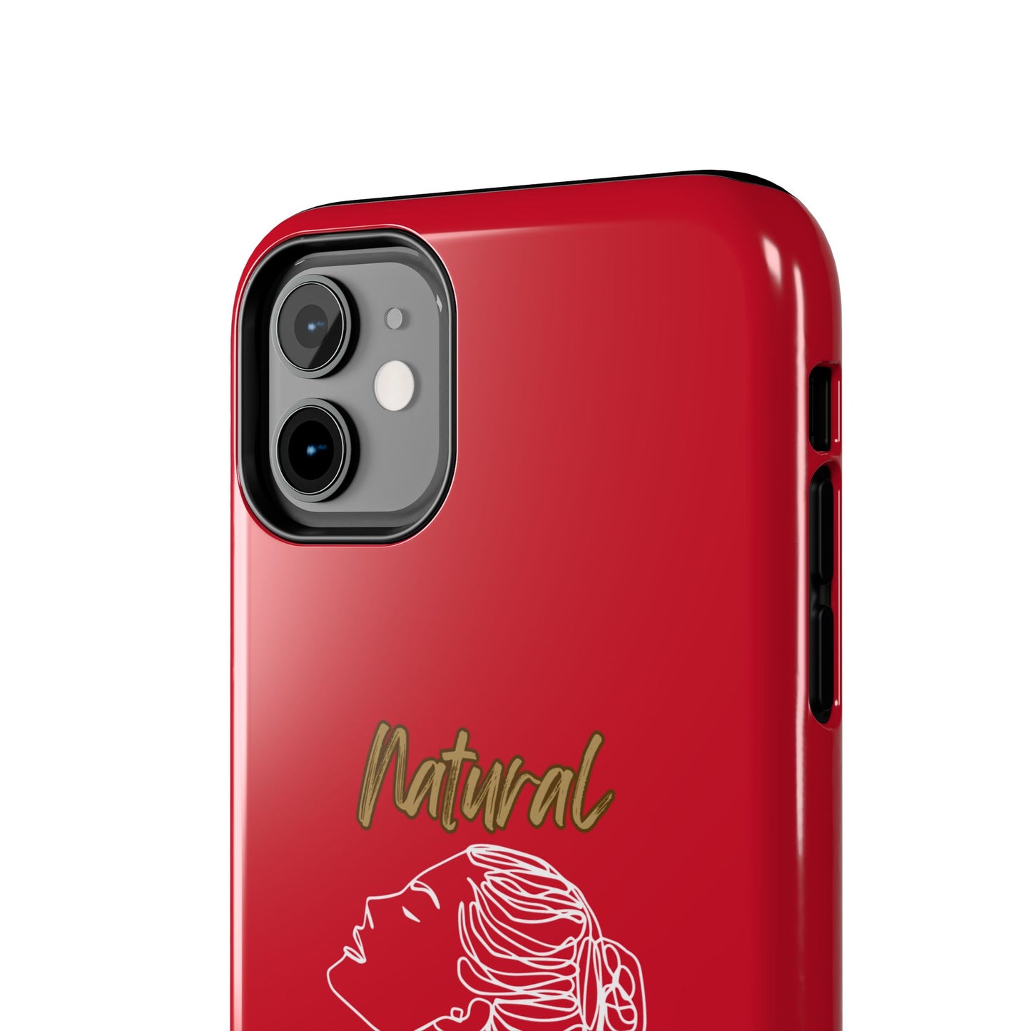 Natural Woman Wet Bun (WL) Tough Phone Cases DARK RED