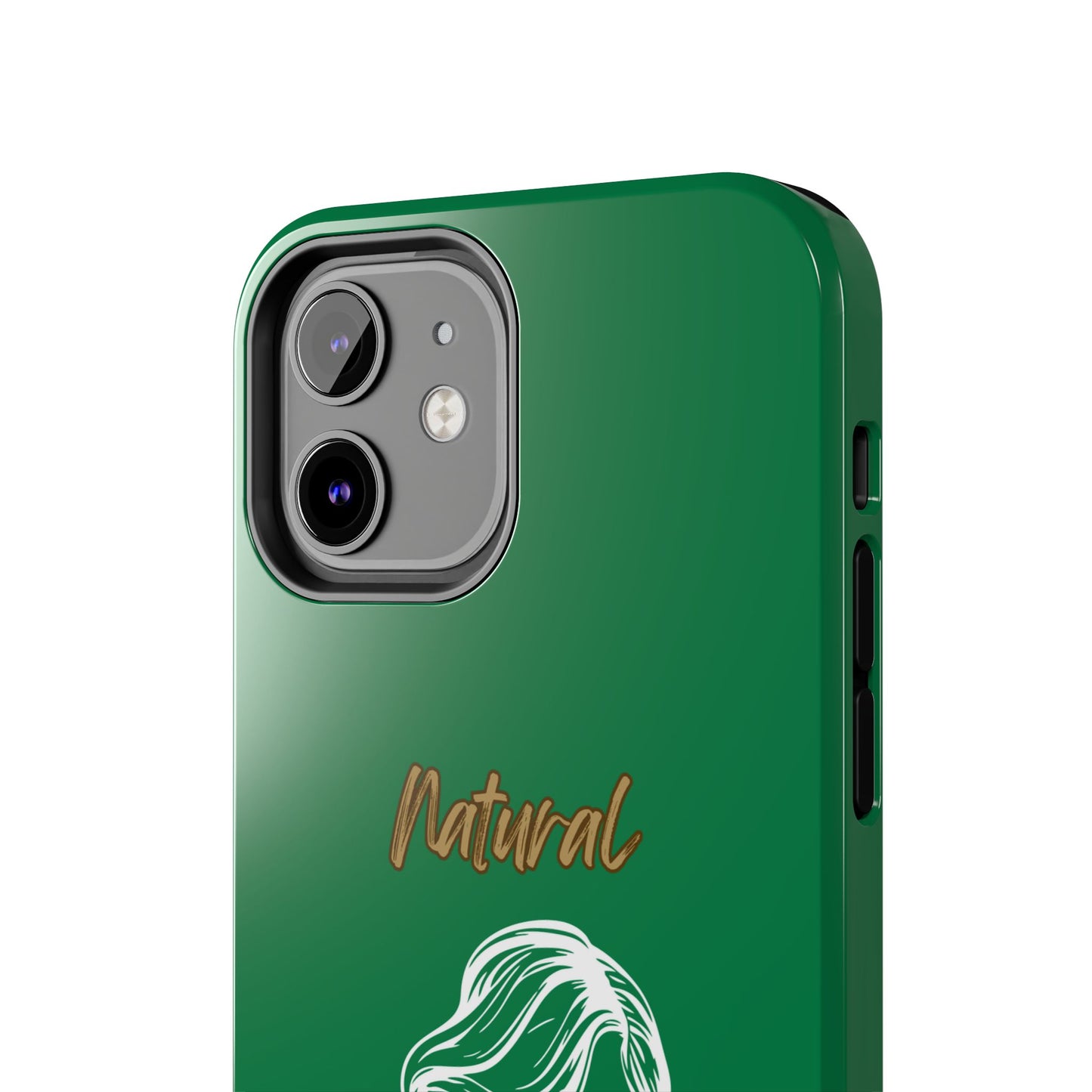 Natural Woman Long Curl (WL)Tough Phone Cases DARK GREEN