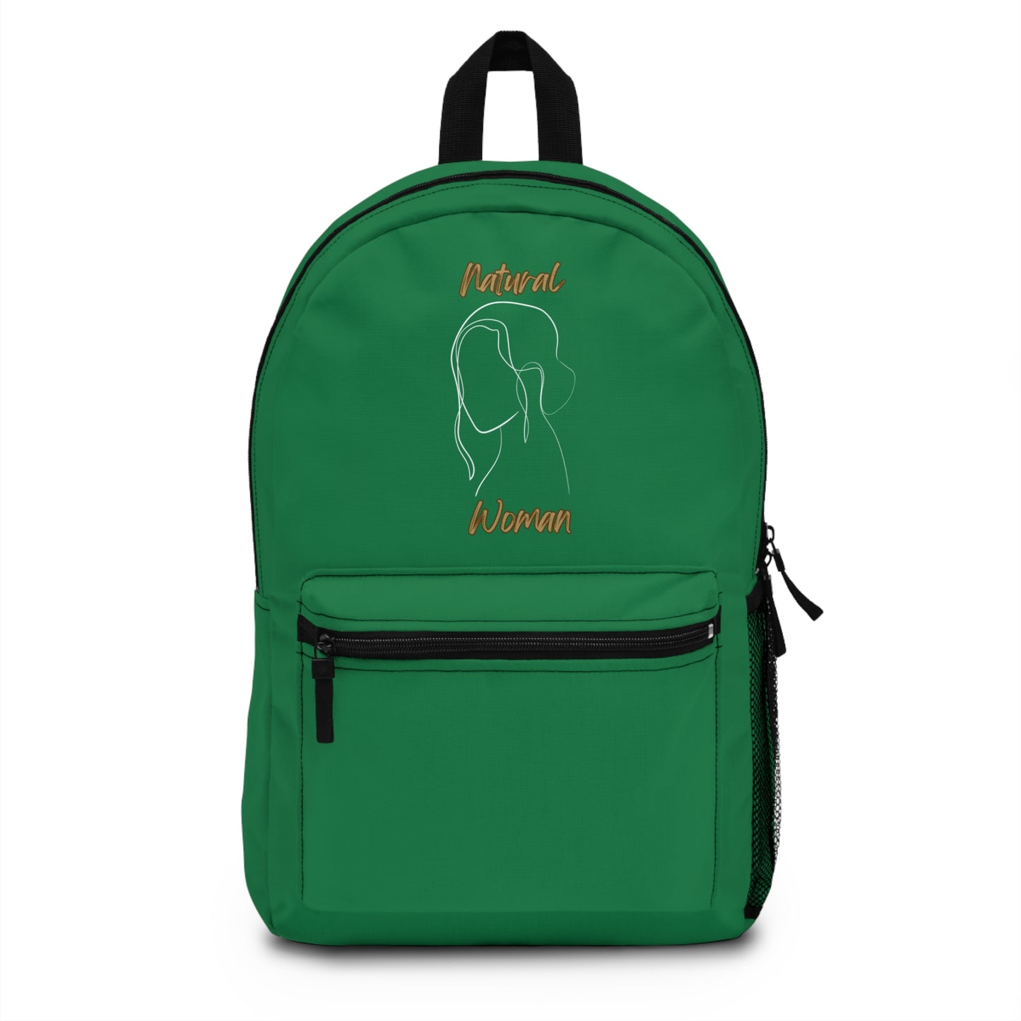 Natural Woman Hanging Hair (WL) Backpack DARK GREEN