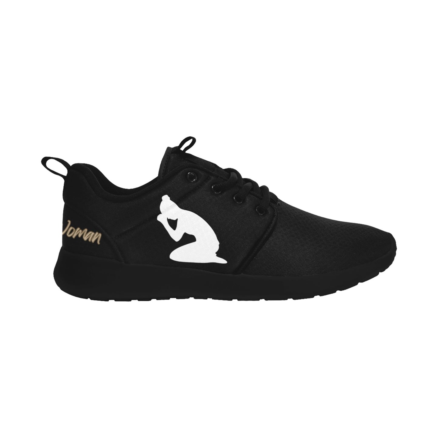 Natural Woman PRAY (WL) BLACK w/ Black Sole Sneakers