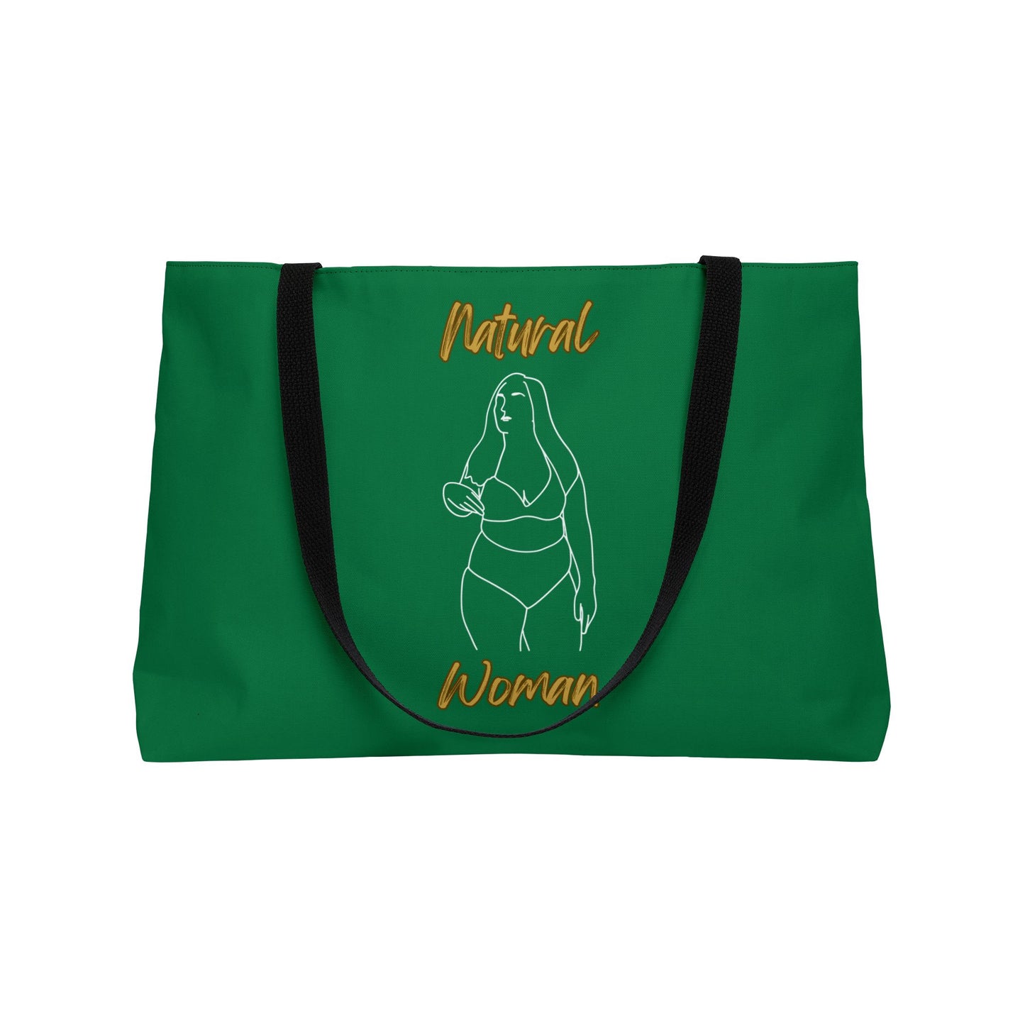 Natural Woman Full Beauty (WL) Weekender Tote Bag DARK GREEN