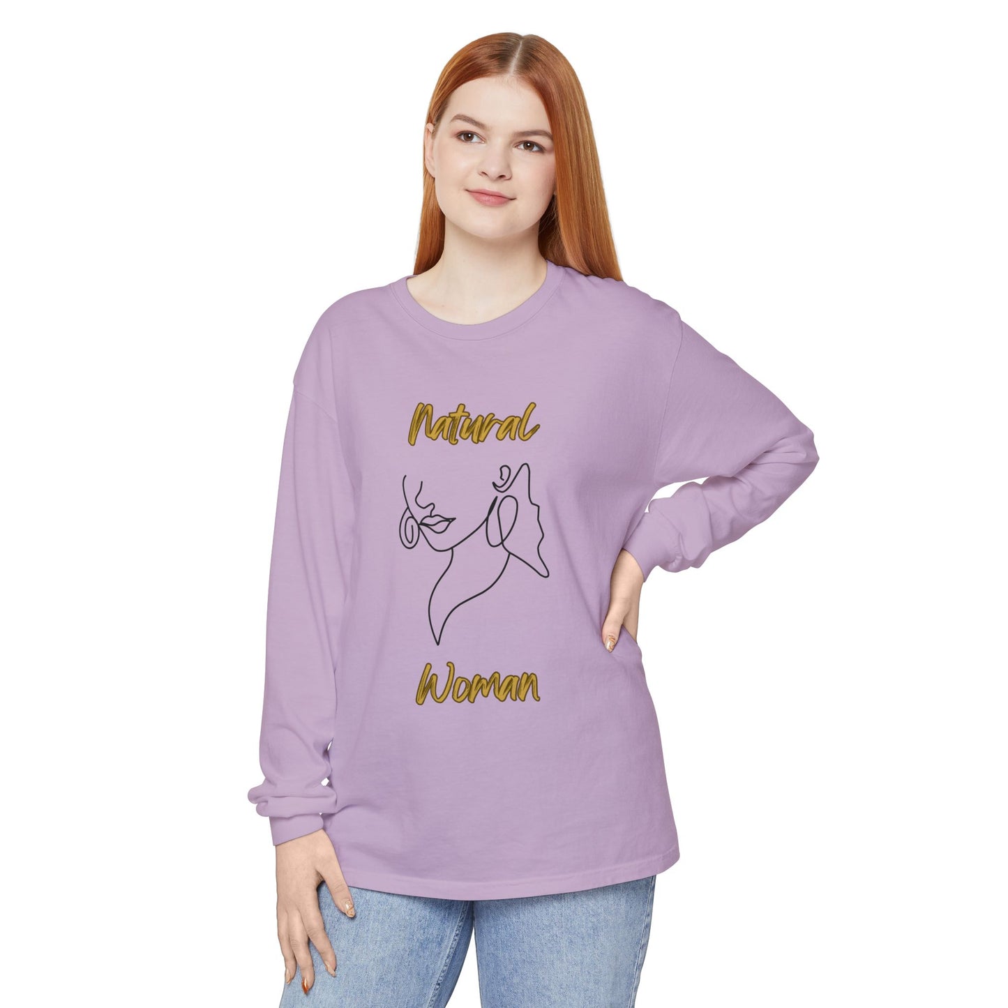 Natural Woman Lips (BL) Long Sleeve T-Shirt