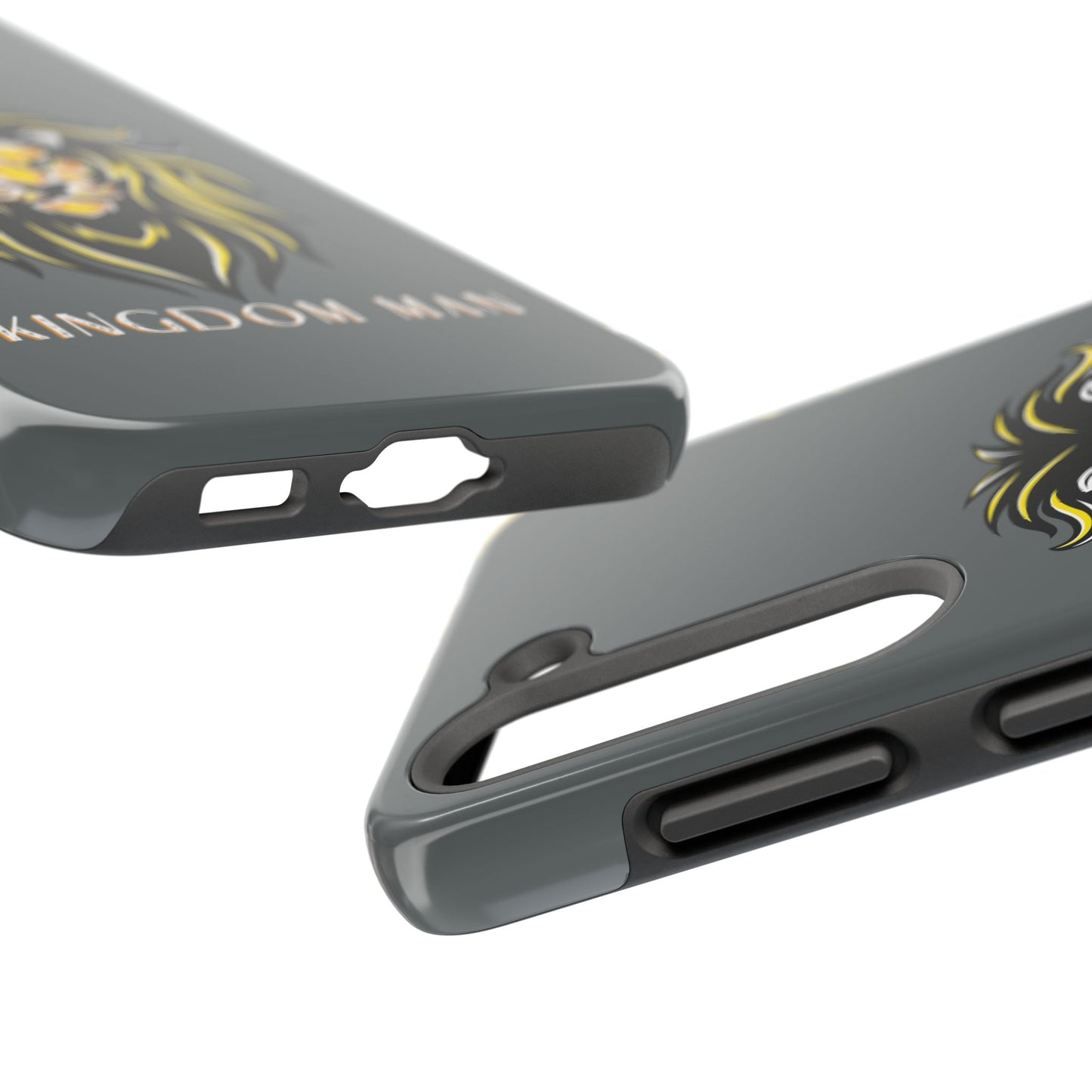 Kingdom Man (White-Gold Label) Tough Phone Case DARK GREY