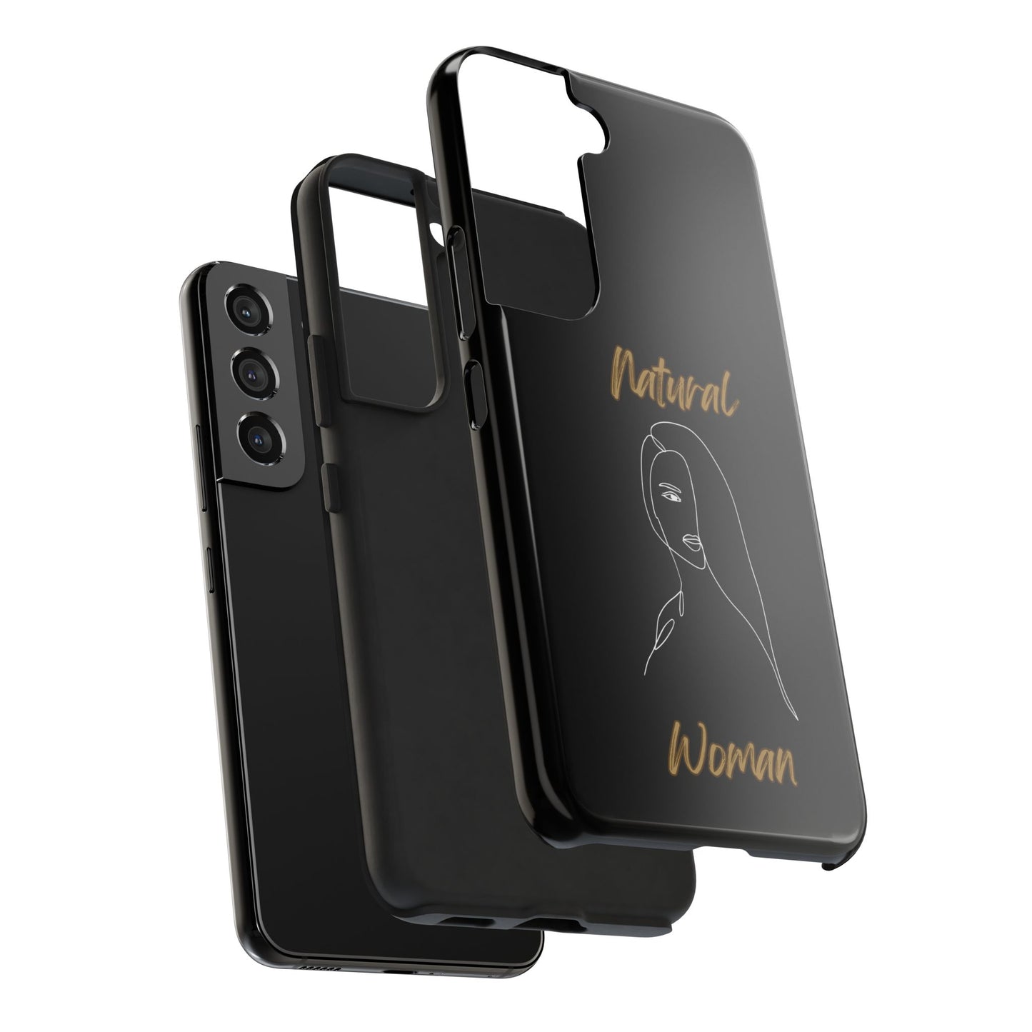 Natural Woman Covered Eye (WL)Tough Phone Cases BLACK