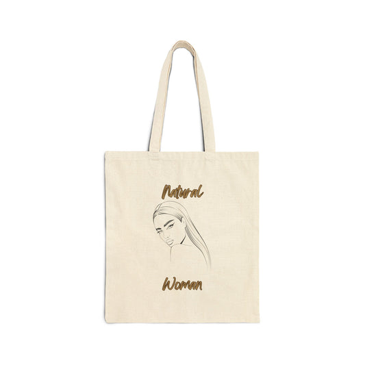 Natural Woman The Stare (BL) Canvas Tote Bag